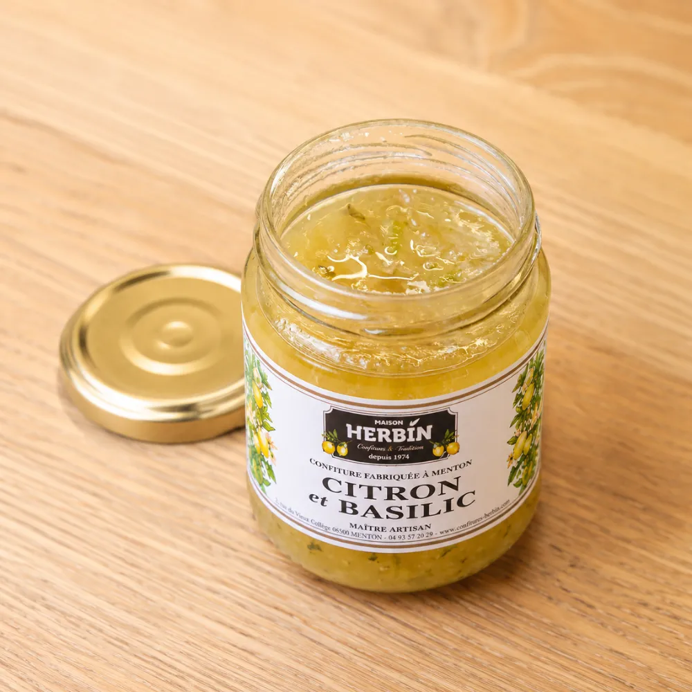 Confiture Citron de Menton & Basilic Artisanale | Maison Herbin