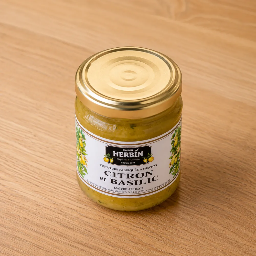 Confiture Citron de Menton & Basilic Artisanale | Maison Herbin