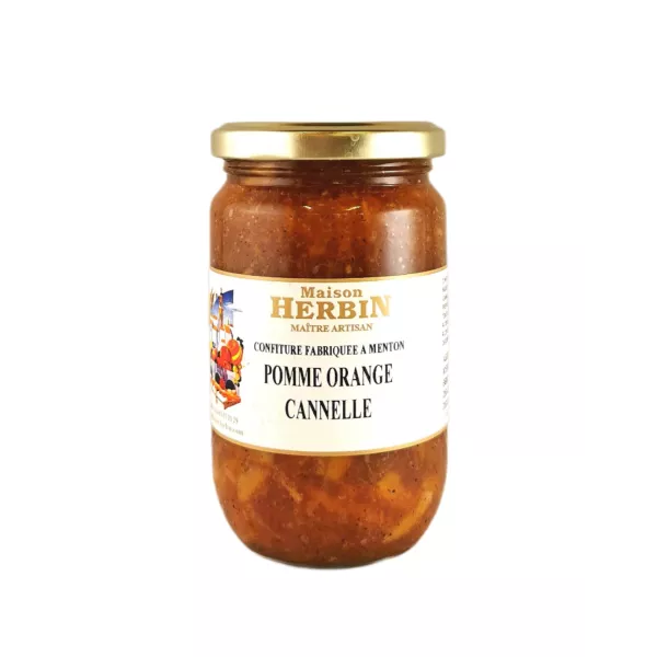 Confiture artisanale de Pomme Orange Cannelle - Maison Herbin