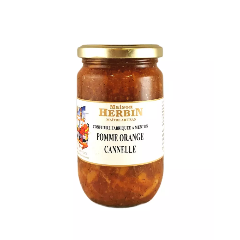 Confiture artisanale de Pomme Orange Cannelle - Maison Herbin