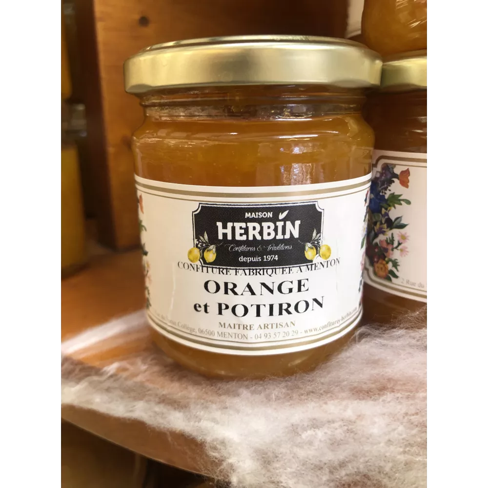 Confiture artisanale Orange et Potiron - Maison Hebin