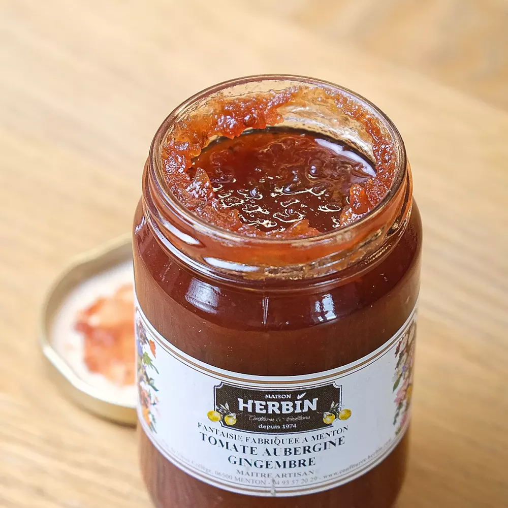 Tomato - Aubergine - Ginger homemade jam from Menton