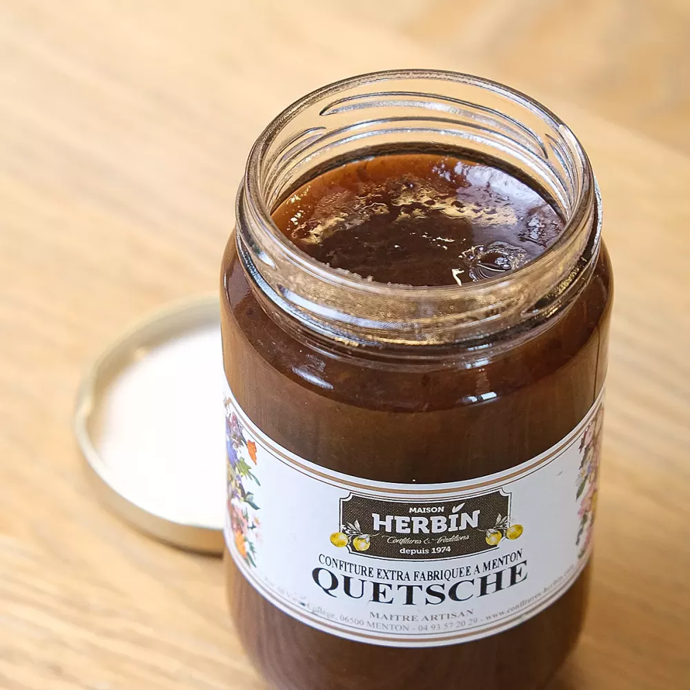 Quetsch plum homemade jam by La Maison Herbin from Menton