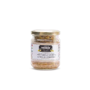 Moutarde au miel de citronnier et aux herbes de Provence