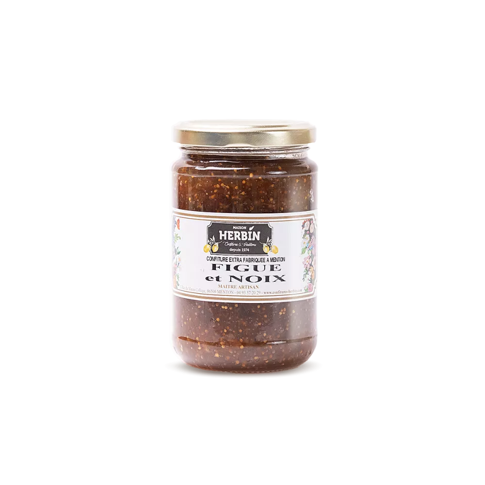 Figue et Noix - confiture artisanale Maison Herbin à Menton Figue et Noix - confiture artisanale Maison Herbin à Menton