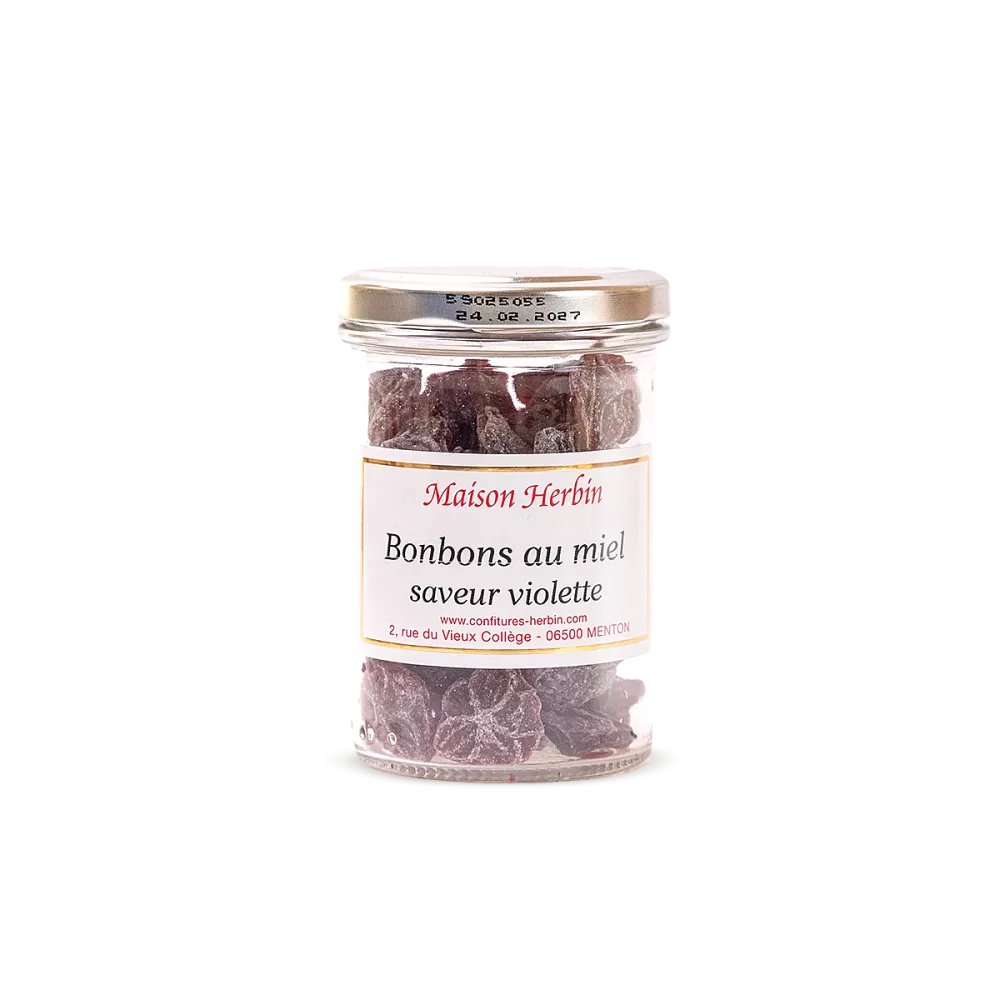 Bonbons miel saveur violette