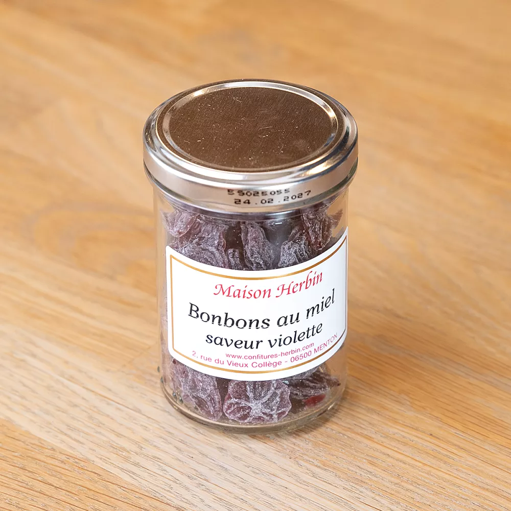 Bonbons miel saveur violette