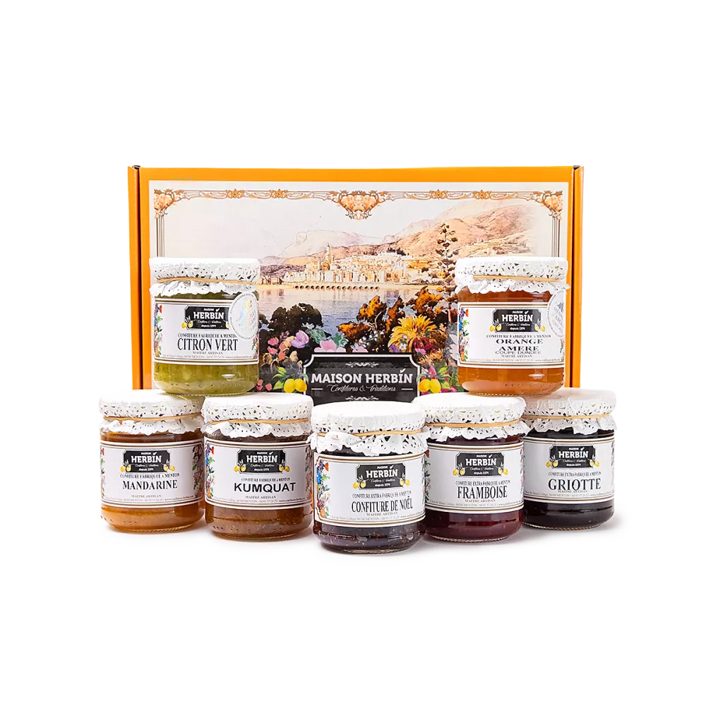 Coffret Herbin 50 ans - 7 confitures artisanales de Provence